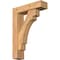 Ekena Millwork Merced Block Smooth Bracket w/ Offset Brace, Western Red Cedar, 5 1/2"W x 20"D x 28"H BKT0604X20X28MRC05SWR - alternate 1